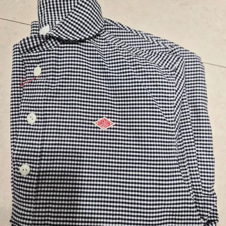 [BUNJANG] Danton Gingham Check Shirt Navy / Danton 깅엄 체크 네이비 셔츠(새상품)