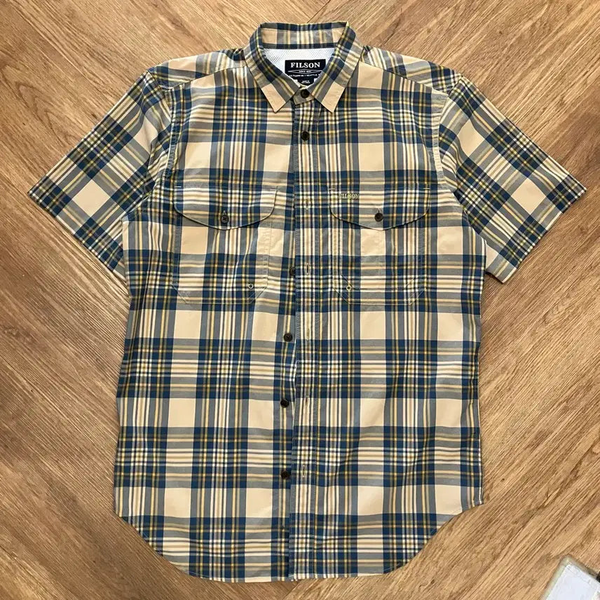 [BUNJANG] Filson Check Short Sleeve Shirt / N293 필슨 체크 반팔 셔츠
