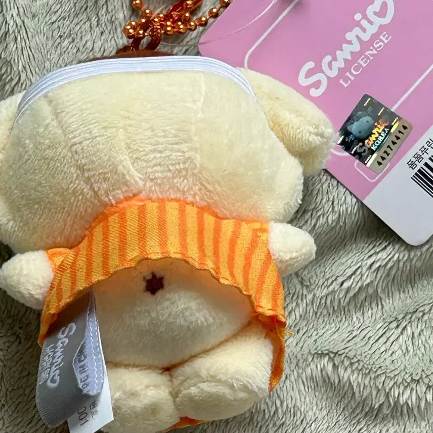 [BUNJANG] Sanrio Pompompurin Pajama Costume Doll Keyring / 택0,새상품) 산리오 폼폼푸린 잠옷 코스튬 인형 키링