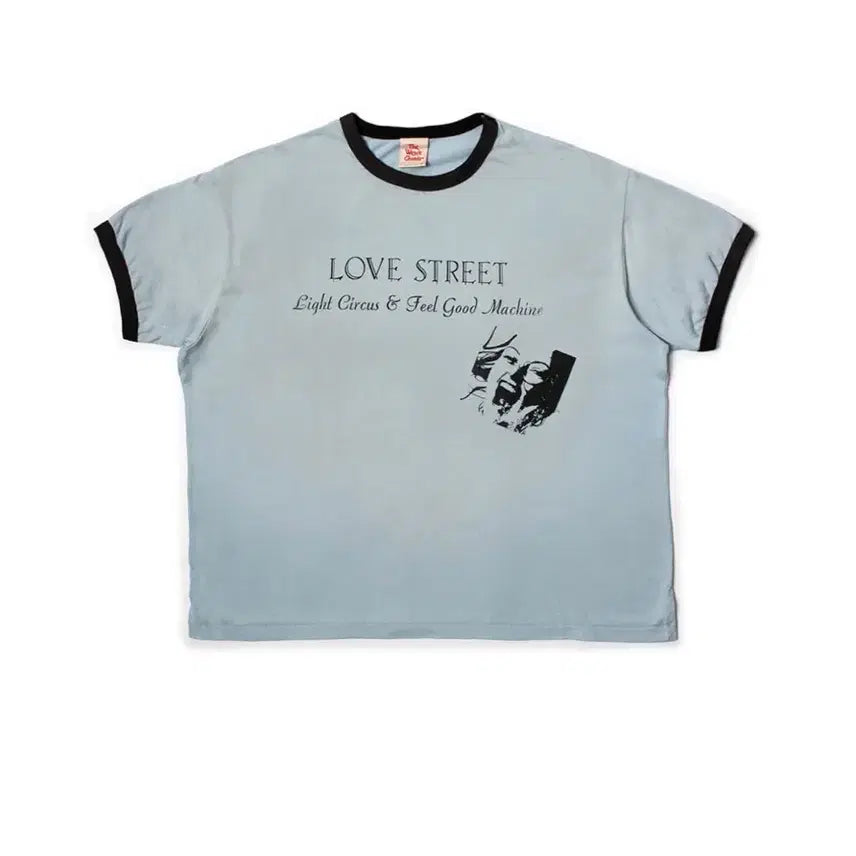 [BUNJANG] The Ringerz Ringer T-Shirt Sky Blue / 뤡코즈 링거티 2