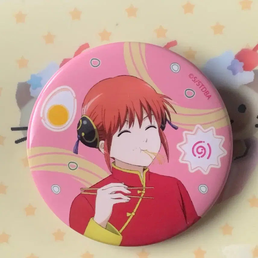 [BUNJANG] Gintama Kagura Ramen Can Badge / 은혼 카구라 캔뱃지 라멘 캔뱃지