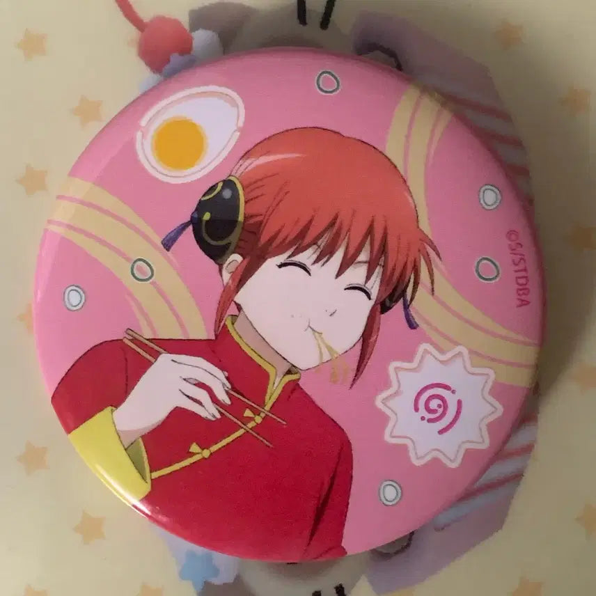 [BUNJANG] Gintama Kagura Ramen Can Badge / 은혼 카구라 캔뱃지 라멘 캔뱃지