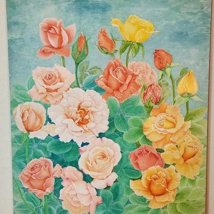 [BUNJANG] Najeong Artist Rose Painting (15F) / [정성 가득] 꽃들의 향연, 나정 작가의 우아한 장미 회화 (15F)