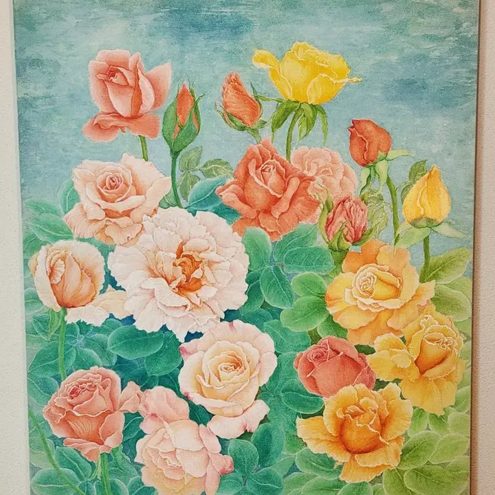 [BUNJANG] Najeong Artist Rose Painting (15F) / [정성 가득] 꽃들의 향연, 나정 작가의 우아한 장미 회화 (15F)
