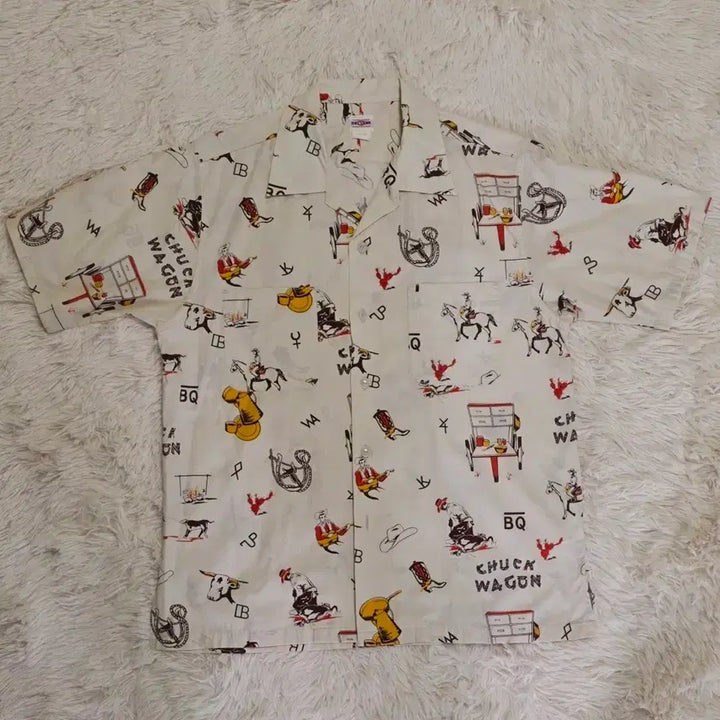 [BUNJANG] Big Yank Chuck Wagon Pattern Short Sleeve Shirt / 빅얀크 &