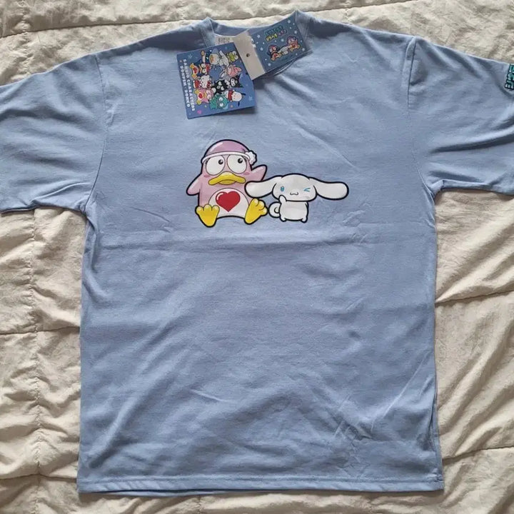 [BUNJANG] Donpeng Sanrio Cinnamoroll Short Sleeve T-Shirt L / 돈펭 산리오 시나모롤  반팔티셔츠 L