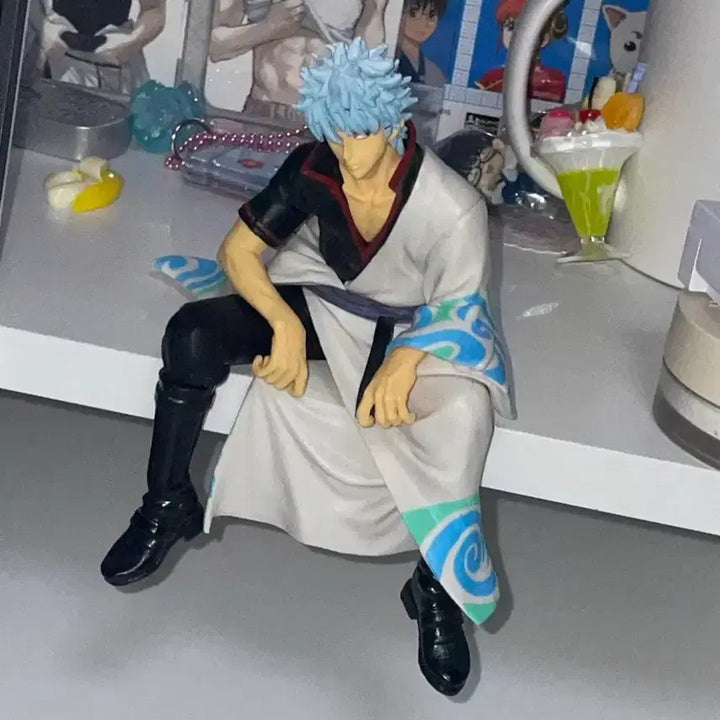 [BUNJANG] Gintama Sakata Gintoki Noodle Stopper Figure / 급처!) 은혼 사카타 긴토키 누들스토퍼