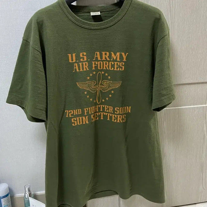 [BUNJANG] Buzz Rickson Slub Yarn T-Shirt 72nd Fighter / 버즈릭슨 BR79562 Slub Yarn T-Shirt 72nd Figh