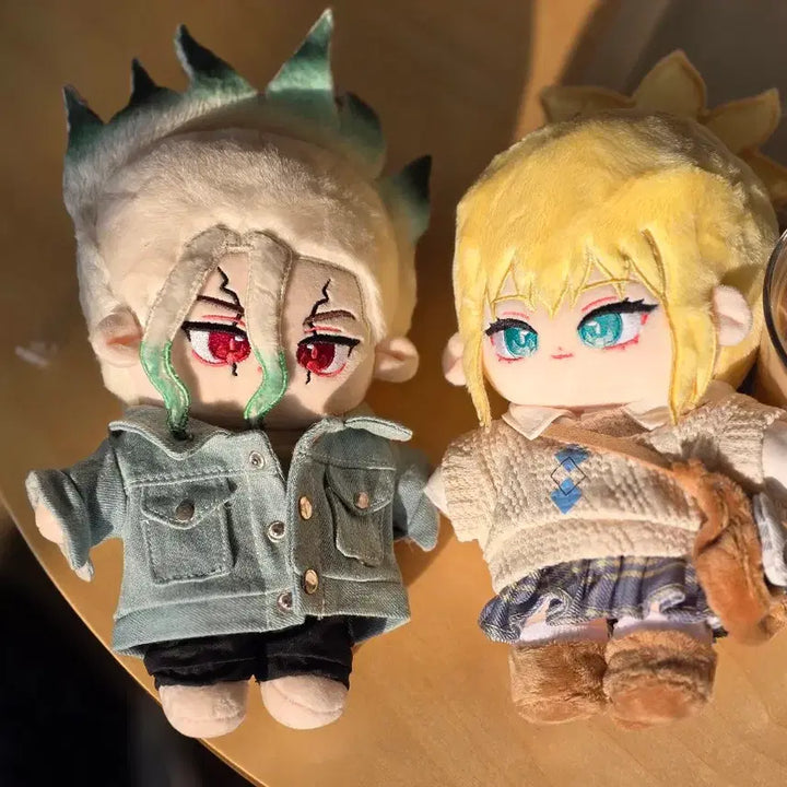 [BUNJANG] Dr. Stone Senku &amp; Kohaku Custom Plush Dolls Bundle Set / 닥터스톤 센쿠, 코하쿠 갠제 솜인형 일괄 양도