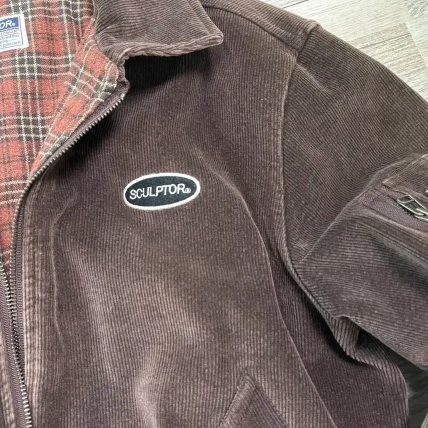 [BUNJANG] Sculptor Corduroy Bomber Jacket Brown / 스컬프터 코듀로이 봄버 자켓 A1482