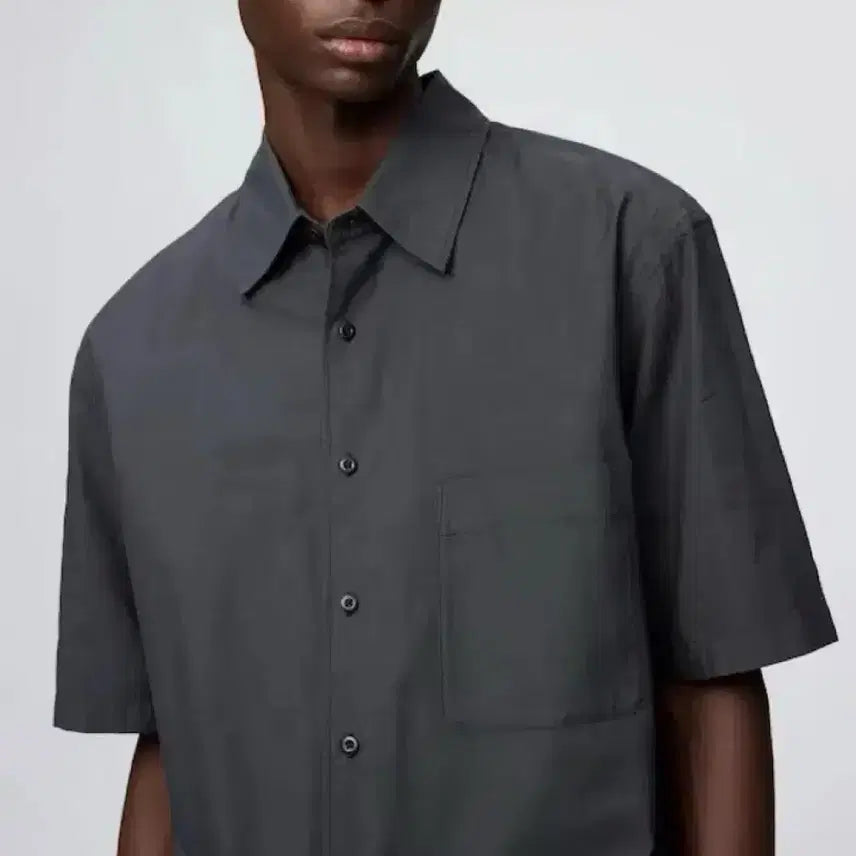 [BUNJANG] Uniqlo U Boxy Shirt Black / [M] 유니클로 U 박시 셔츠 블랙