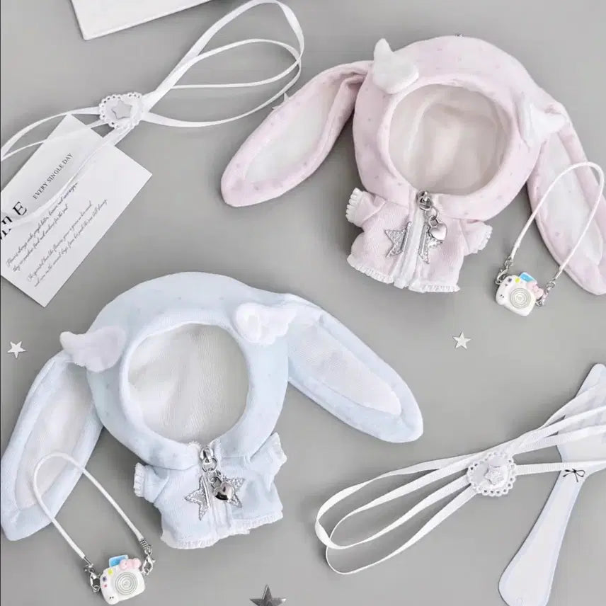 [BUNJANG] 10cm Doll Clothes Robe Angel Coat (2 Types) / 10cm인형옷 롭이어천사코트(2종)