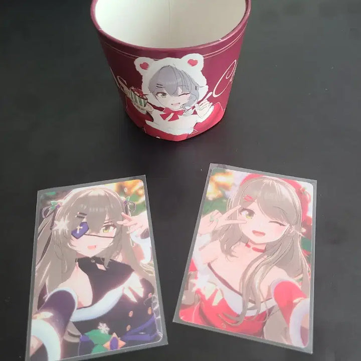 [BUNJANG] LeeSeoAIdol V-MAS Bichan Photocard and Coffee Holder Set / 이세계아이돌 이세돌 비챤  V-MAS 포카+컵홀더 팝니다