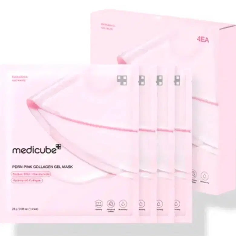[BUNJANG] MediCube PDRN Pink Collagen Gel Mask (20 Sheets) / 메디큐브 피디알엔 핑크 콜라겐 겔 마스크 5box(20매)