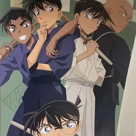 [BUNJANG] Detective Conan Kendo Club Illustration Long Poster / 명탐정코난 검도부 일러스트 롱포스터
