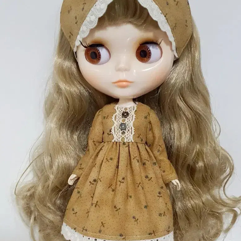 [BUNJANG] Bryce (Fake) Compatible Dress &amp; Headband Set / 브라이스옷(페이크) 호환의상