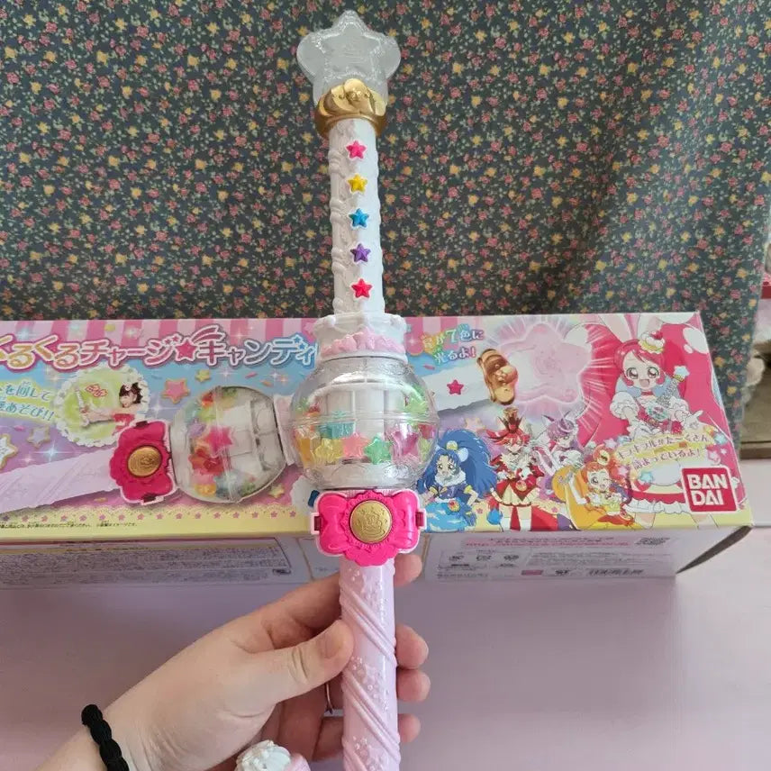 [BUNJANG] Kira Kira PreCure a la Mode Candy Rod Working Vintage Toy / 키라키라 프리큐어 아라모드 캔디로드 작동 고전완구
