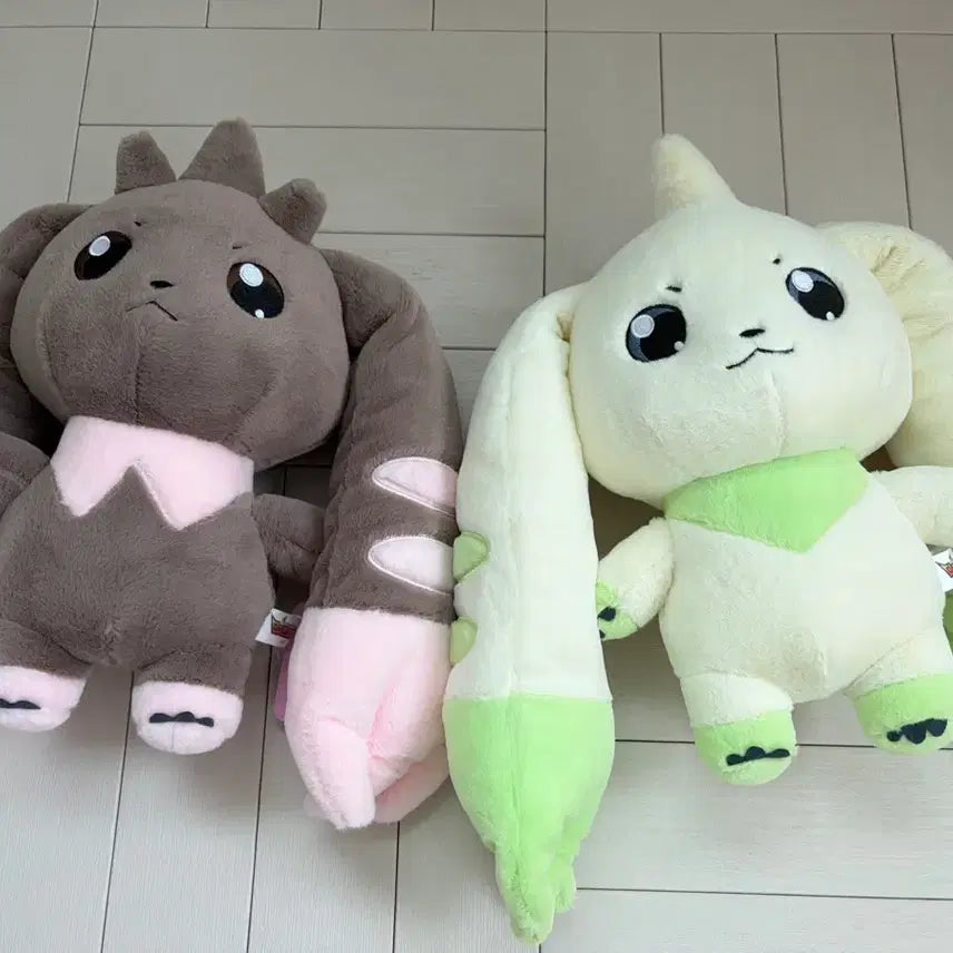 [BUNJANG] Digimon Lopmon &amp; Terriermon Plush Set (25cm) / 새상품)디지몬 로프몬 테리어몬25cm