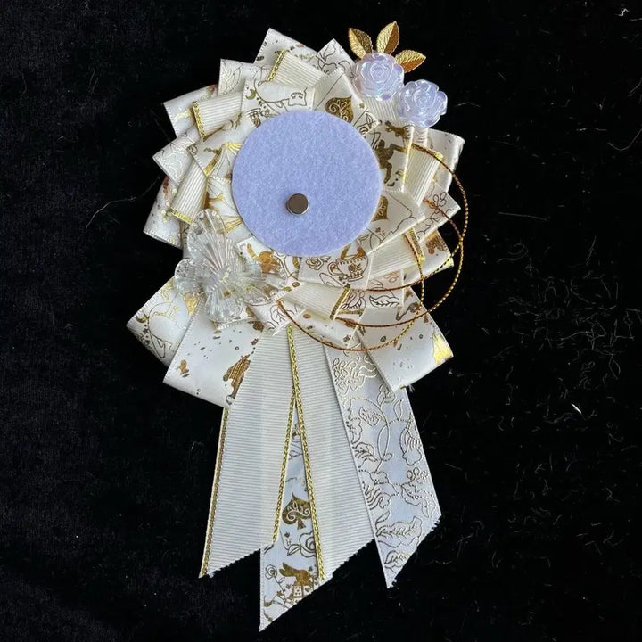 [BUNJANG] Handmade Glittering Badge Holder for Itabag Decoration (Fits 55-75mm Badges) / 핸드메이드 화려한 배지 홀더 / 이타백 장식 / 55~75mm 뱃지 전용