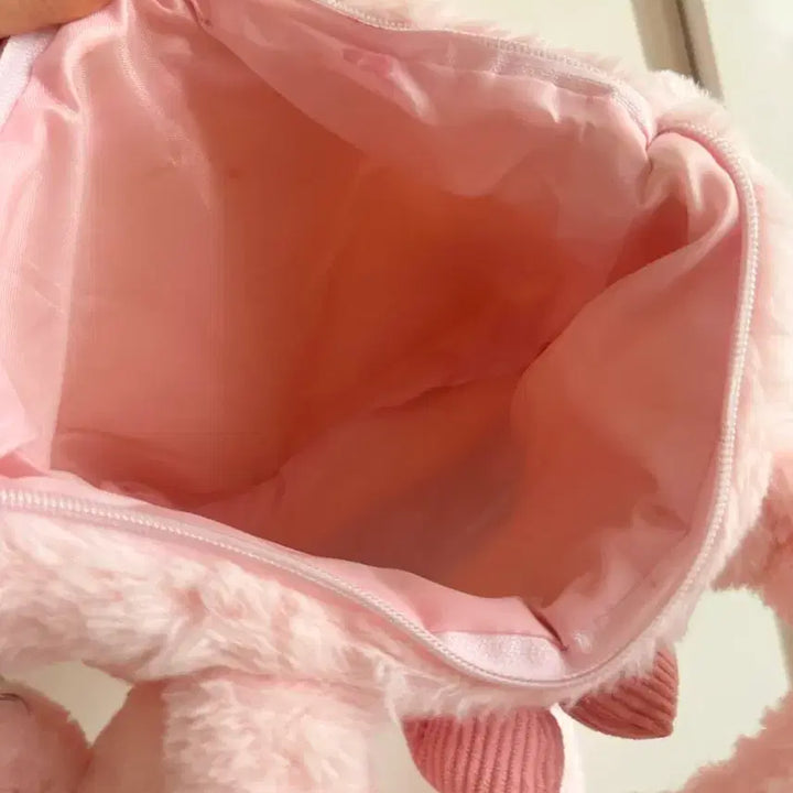 [BUNJANG] Sanrio My Melody Pink Fur Tote Bag / 산리오 마이멜로디  털 토트백