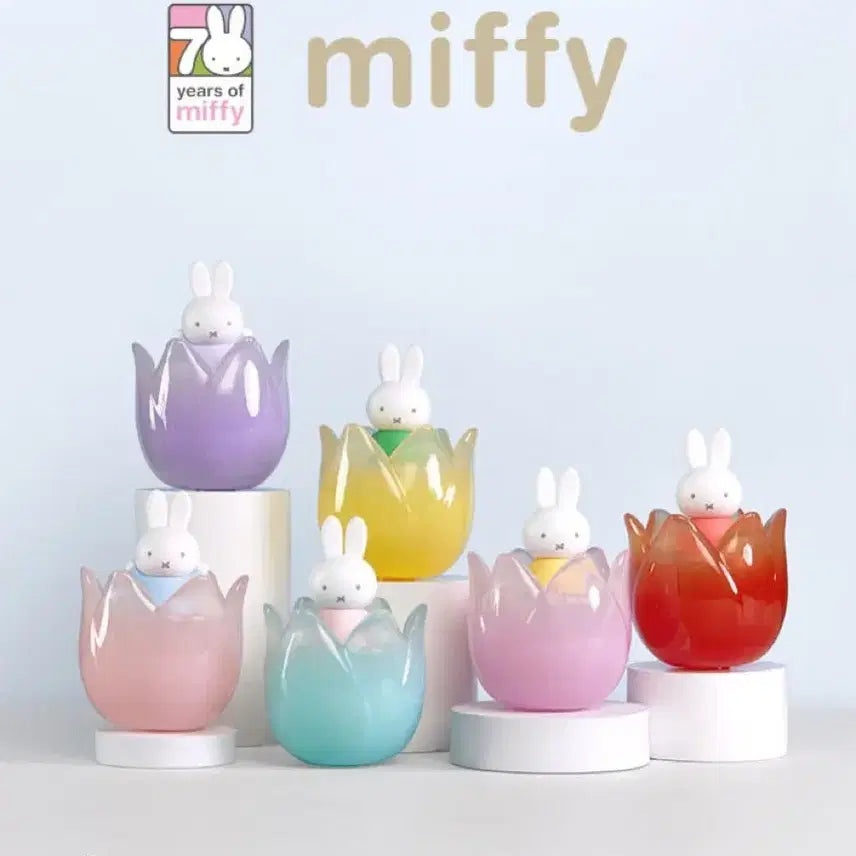 [BUNJANG] Miffy Tulip 70th Anniversary Limited Edition Figure Box / 미피 튤립 70주년 랜덤 한정 피규어 박스