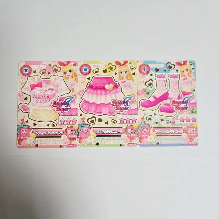 [BUNJANG] Aikatsu! Japanese Angel Sugar Ichigo Gym Uniform Card Bundle Set / 아이카츠 일판 엔절리슈가 이치고 체육복 카드 일괄 아이엠스타 라임