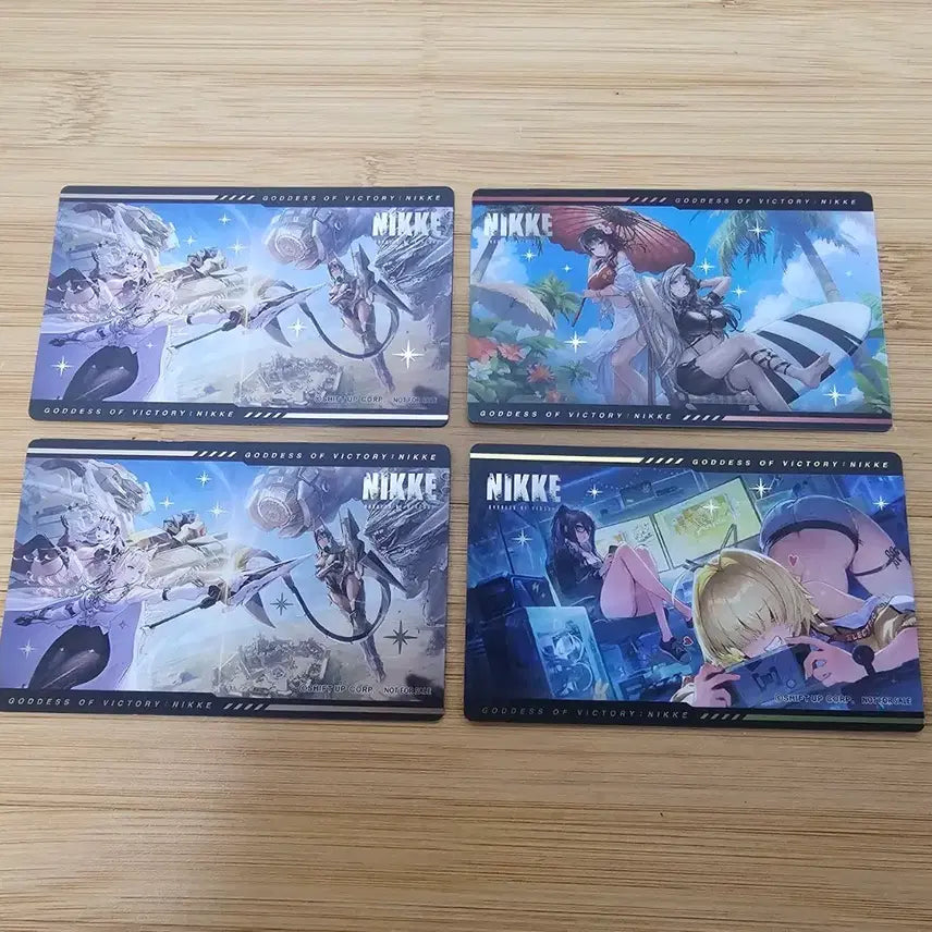 [BUNJANG] Nikke Area Defense Pop-up Limited Edition Metallic Card Set / 니케 에리어방어전 팝업 한정판 메탈릭카드 세트