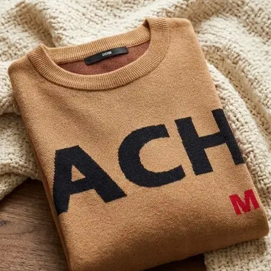 [BUNJANG] System Brown Logo Knit / 시스템 브라운 로고 니트 95