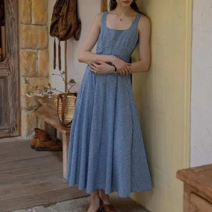 [SOLD OUT] 데일리아트 Elegant sleeveless dress 그린,블루 S