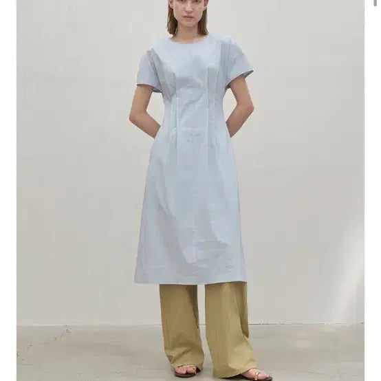 [BUNJANG] Nine Atelier Sky Blue Dress M / 나인아뜰리에 스카이블루원피스m