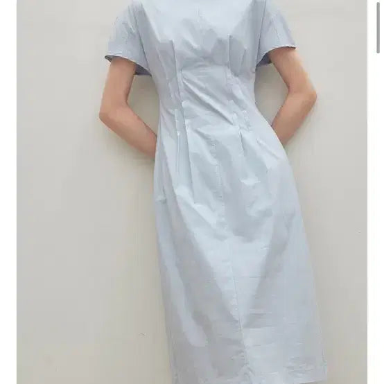 [BUNJANG] Nine Atelier Sky Blue Dress M / 나인아뜰리에 스카이블루원피스m