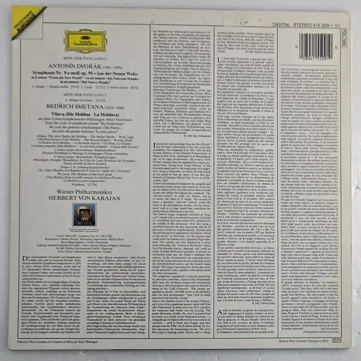 [BUNJANG] Herbert von Karajan Wiener Philharmoniker Dvořák Symphony No. 9 &