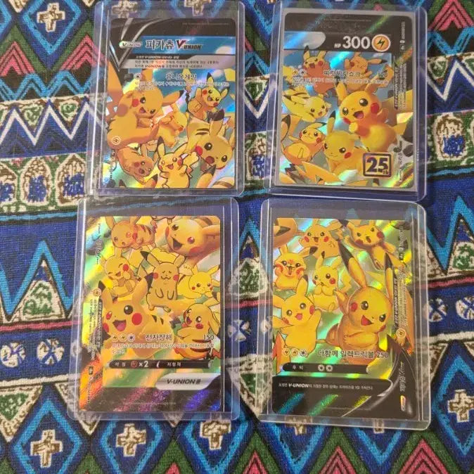 [BUNJANG] Pokemon Pikachu V VMAX Set of 4 / 이번주만 4만원포켓몬 카드 피카츄 V VMAX 4장 일괄