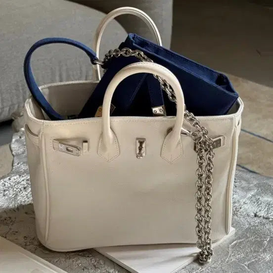 [BUNJANG] TheReum Jane 25 Canvas Bag with Chain / 더름 TheReum 제인25 캔버스백 + 체인