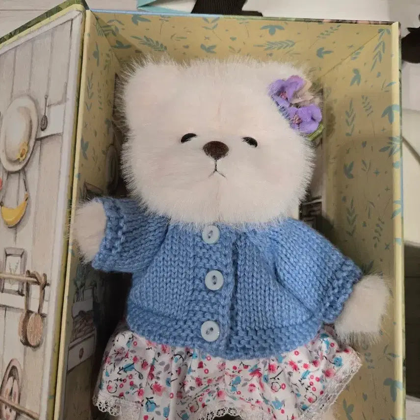 [BUNJANG] Teddy Tales Lena Bear Forget-Me-Not S Size Doll / 테디테일즈 레나베어 물망초 s 인형 팝니다.