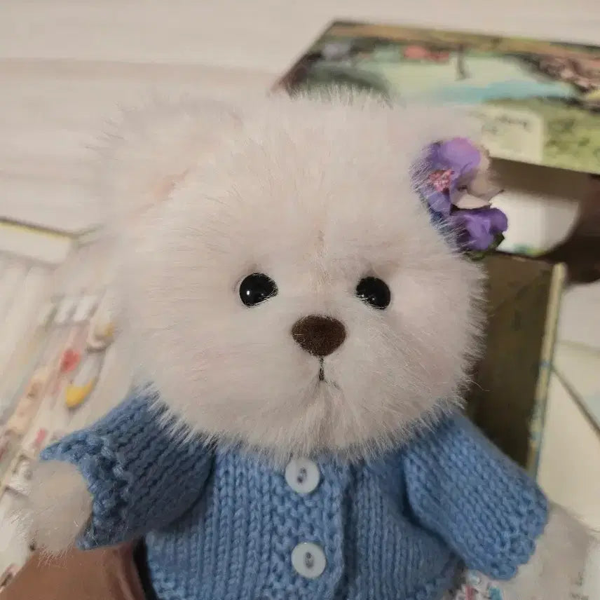 [BUNJANG] Teddy Tales Lena Bear Forget-Me-Not S Size Doll / 테디테일즈 레나베어 물망초 s 인형 팝니다.