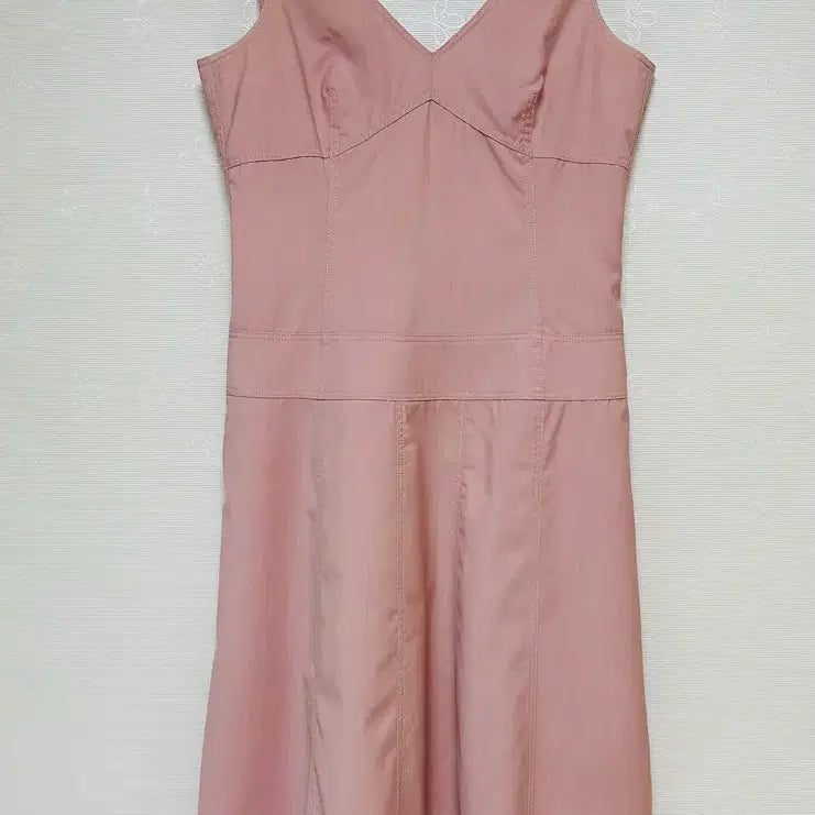[BUNJANG] TIME 100% Summer Wool Baby Pink Midi Dress / 타임 핑크원피스