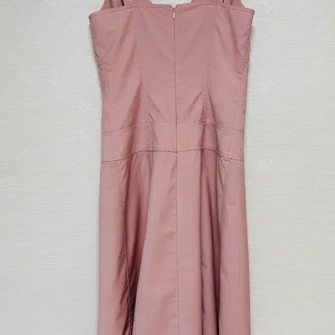 [BUNJANG] TIME 100% Summer Wool Baby Pink Midi Dress / 타임 핑크원피스