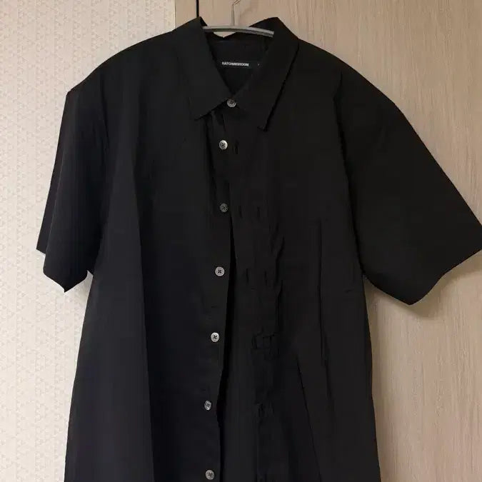 [BUNJANG] HAECHINGSROOM Placket Shirt Black Size 3 / 해칭룸 플라켓 셔츠 블랙 3사이즈