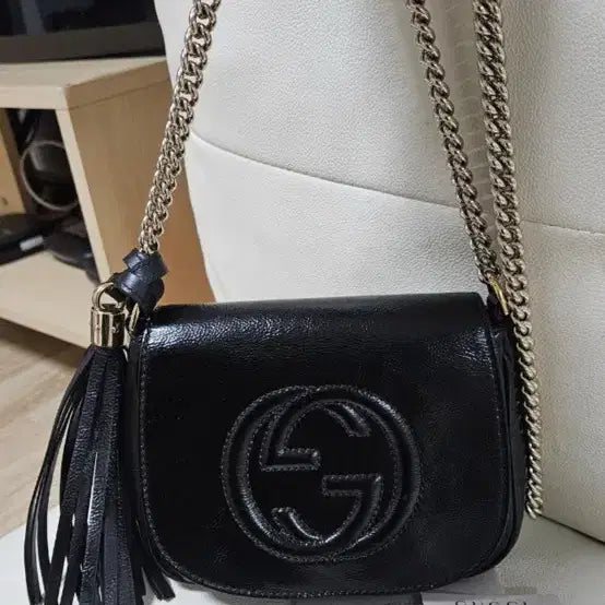 [BUNJANG] Gucci Soho Tassel Mini Crossbody Bag / 정품 구찌 소호 태슬미니 크로스백