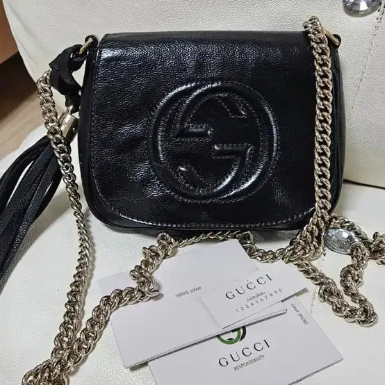 [BUNJANG] Gucci Soho Tassel Mini Crossbody Bag / 정품 구찌 소호 태슬미니 크로스백