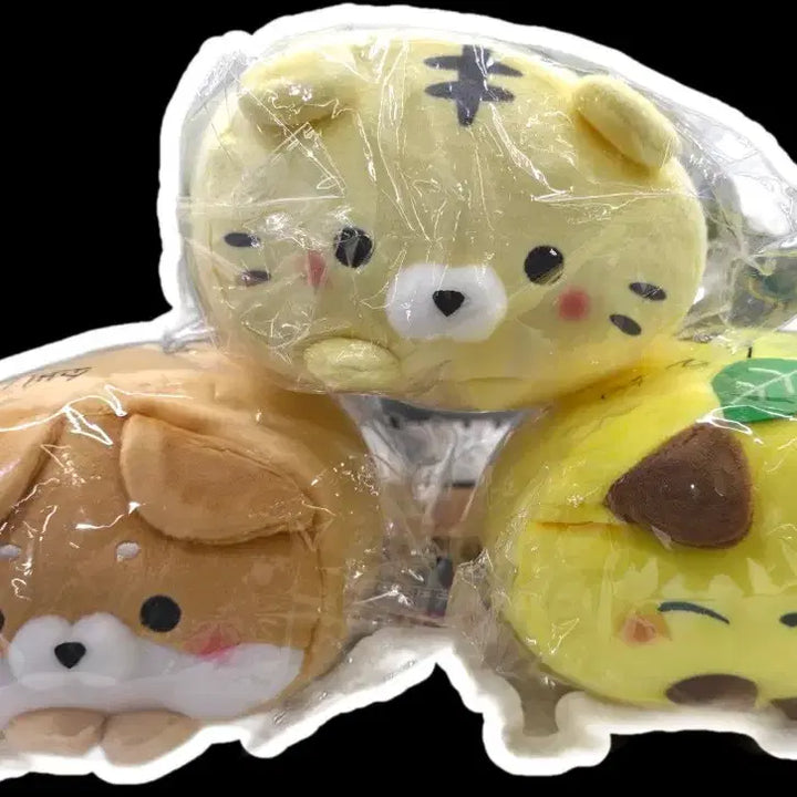[BUNJANG] Animal Mochi Kororing Dolls Bundle Set / [일괄 판매] 동물 모찌코로링 인형 누이 쿠션 베개_호랑이 시바 여우