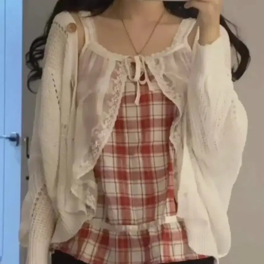 [BUNJANG] Vintage Shinagi Mr. Bae Layered Sleeveless Top / 빈티지 시나기 바선생 레이어드 슬리브리스 나시