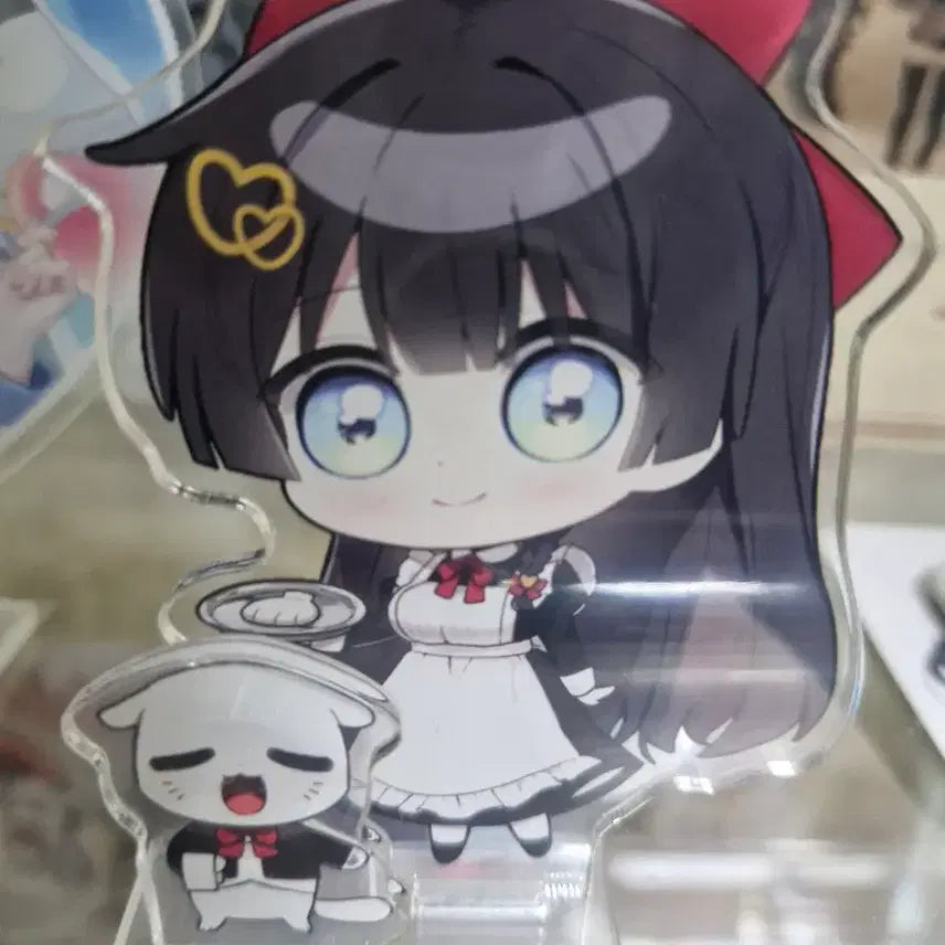[BUNJANG] Stella Live Shirayuki Hina Acrylic Stand &amp; Badge Set / 스텔라이브 시라유키 히나 아크릴&amp;뱃지