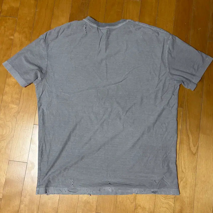 [BUNJANG] Politeur Reverised 1/2 T-Shirt Hard Damaged Version Vintage Gray / [3] 폴리테루 리버스드 1/2 티셔츠 하드 데미지드 버전 빈티지 그레이