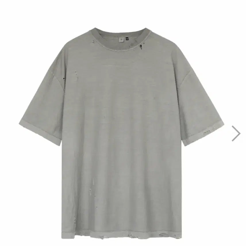 [BUNJANG] Politeur Reverised 1/2 T-Shirt Hard Damaged Version Vintage Gray / [3] 폴리테루 리버스드 1/2 티셔츠 하드 데미지드 버전 빈티지 그레이