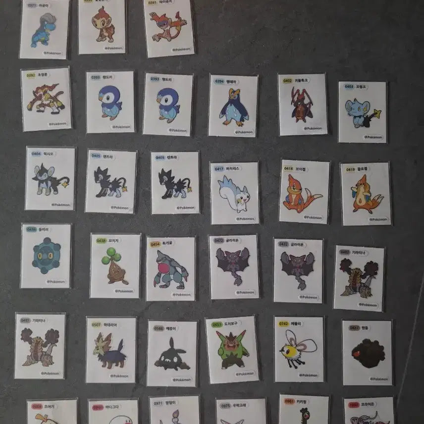 [BUNJANG] Vintage Pokemon Sticker Bundle Set / 포켓몬 띠부띠부씰 고전 수집 일괄판매