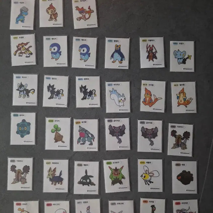 [BUNJANG] Vintage Pokemon Sticker Bundle Set / 포켓몬 띠부띠부씰 고전 수집 일괄판매