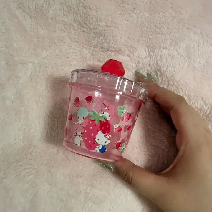 [BUNJANG] Sanrio Hello Kitty Classic Strawberry Mini Storage Box / 산리오 헬로키티 고전 키티 딸기 미니 보관함