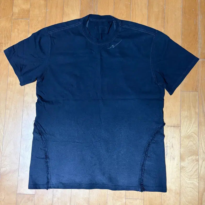 [BUNJANG] B.L.R Distressed Gradient Bleached Short Sleeve T-Shirt Black / [M] 비엘알 디스트로이드 그라데이션 블리치드 숏슬리브 티셔츠 블랙